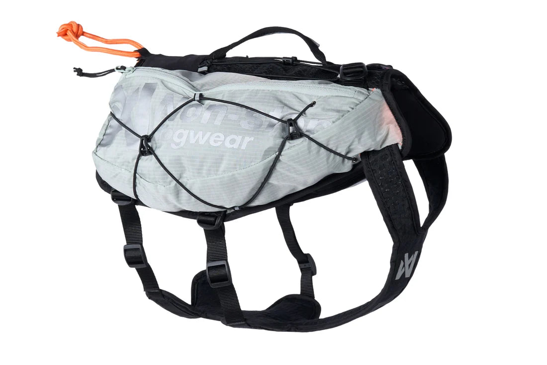 Non-stop dogwear Trail Light Dog Backpack glacier gray