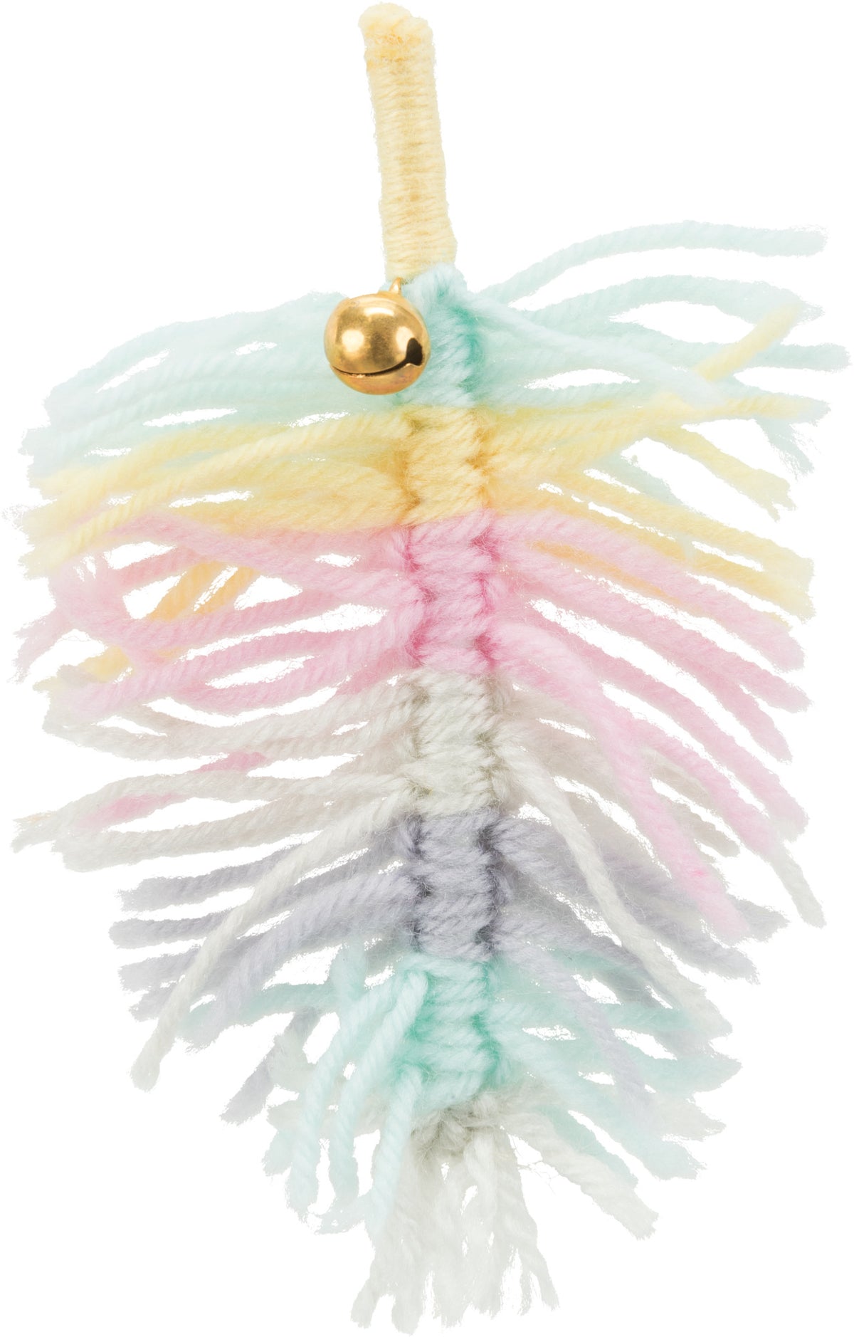 Trixie Feder mit Schelle, Polyester 14cm