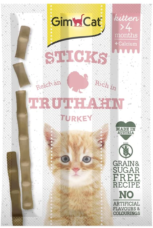 GimCat Kitten Sticks mit Truthahn, 3x3g