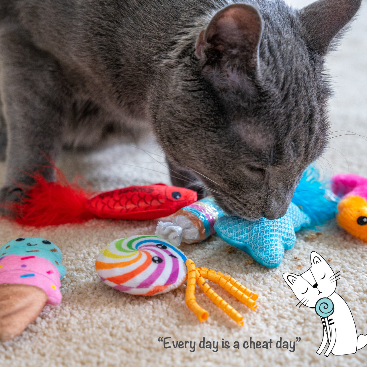 Catstages Frisky Cat Toys Kitty Sweet Treats 6-Pack