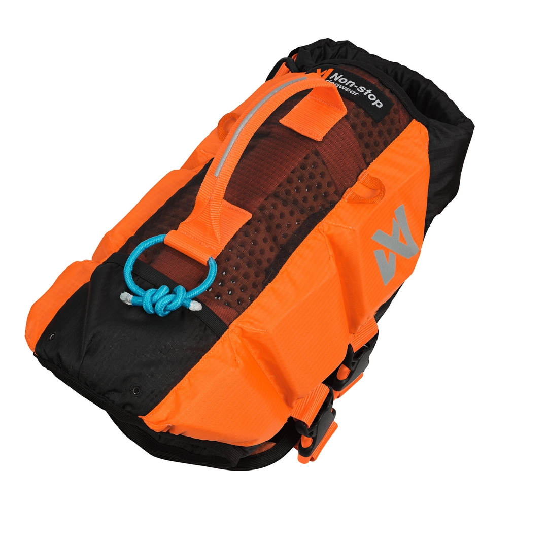 Non-stop dogwear Protector Life Jacket black/orange