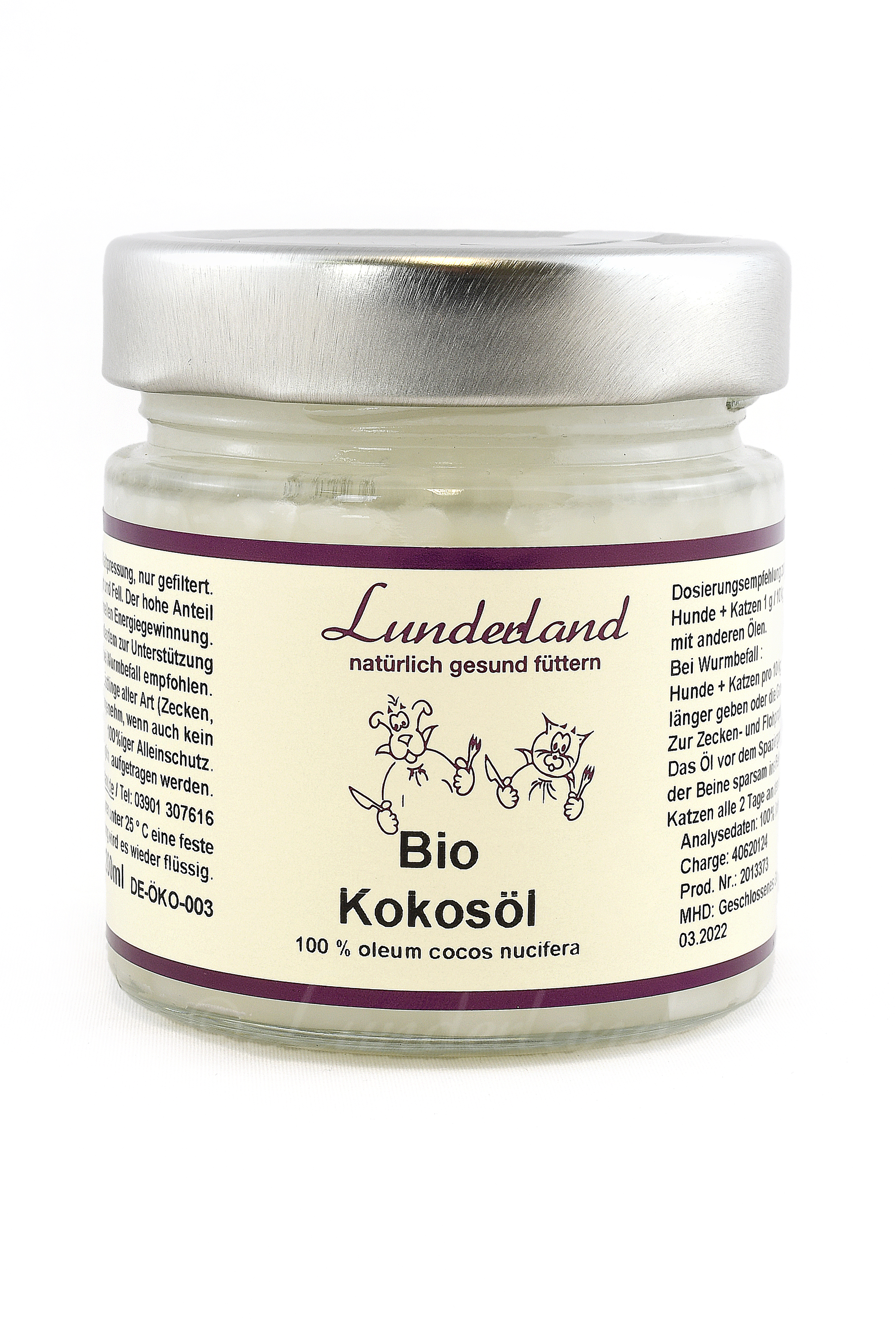 Lunderland Bio-Kokosöl 200ml