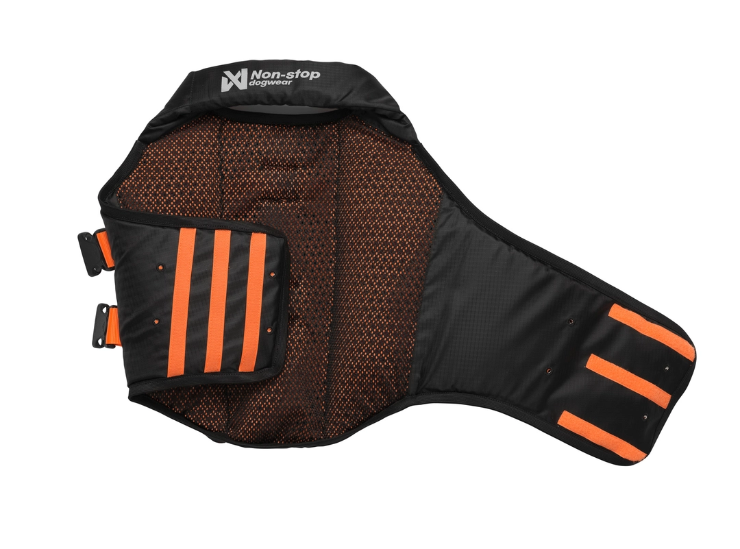 Non-stop dogwear Protector Life Jacket black/orange