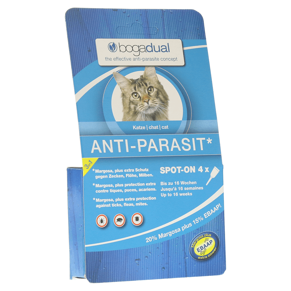 Bogadual Anti-Parasit Spot-On Katze 4x0.75ml