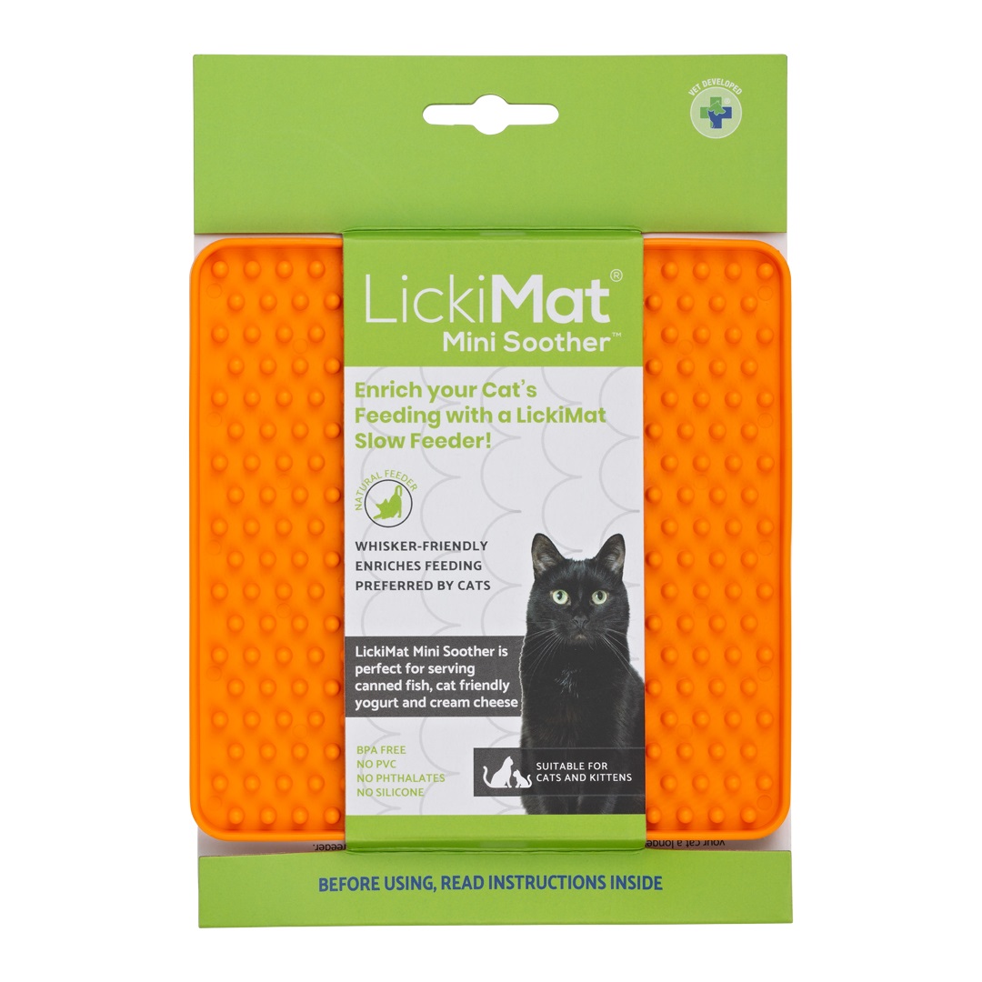 LickiMat CAT MINI Soother orange