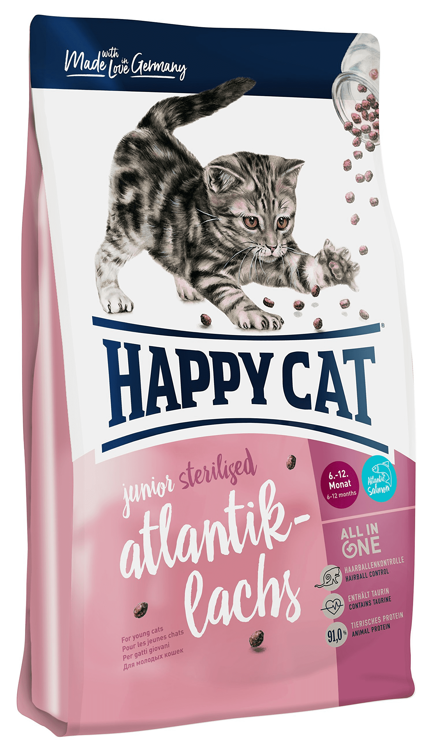 Happy Cat Supreme Junior Sterilised Atlantik-Lachs