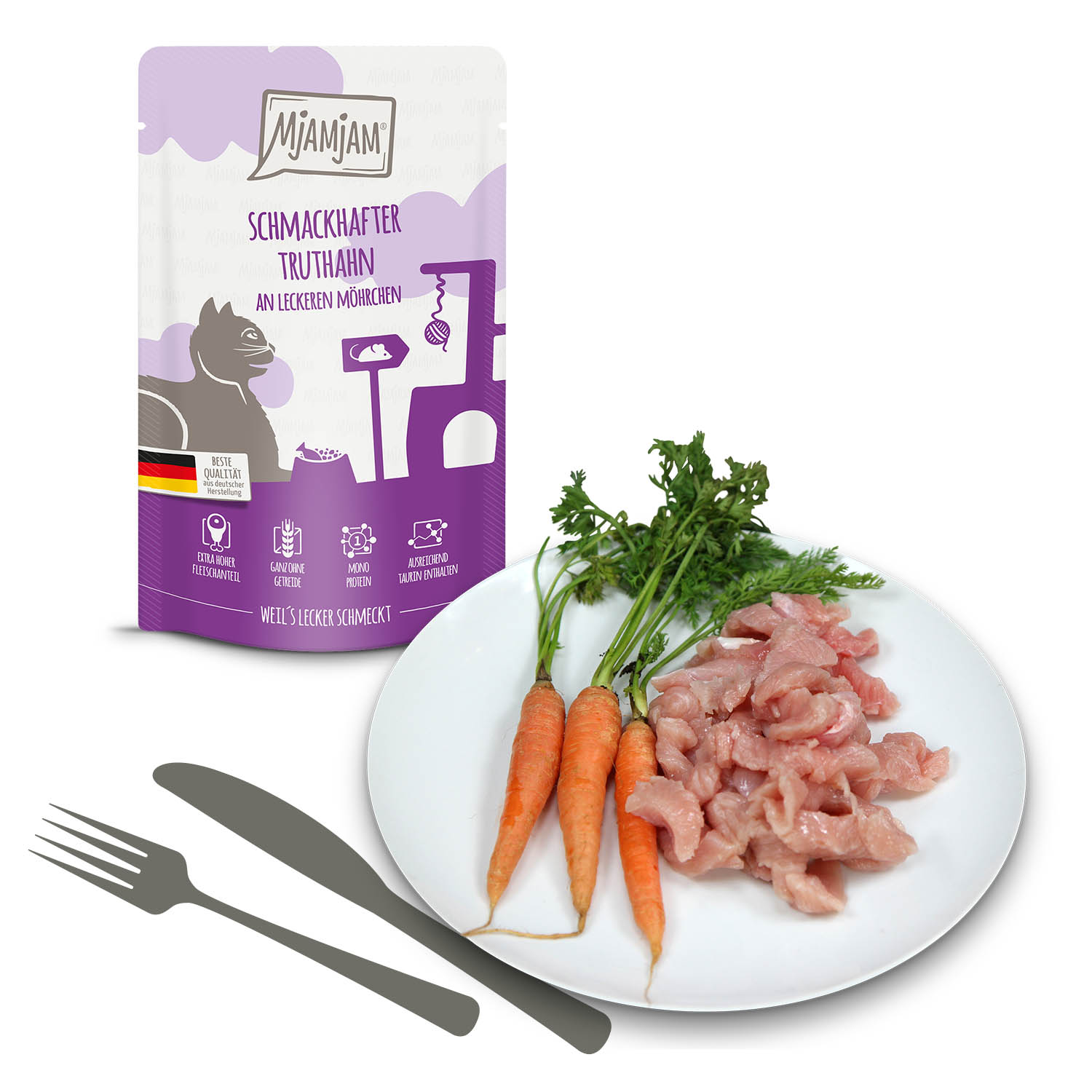 Mjamjam Katze Mahlzeit - Pouchie