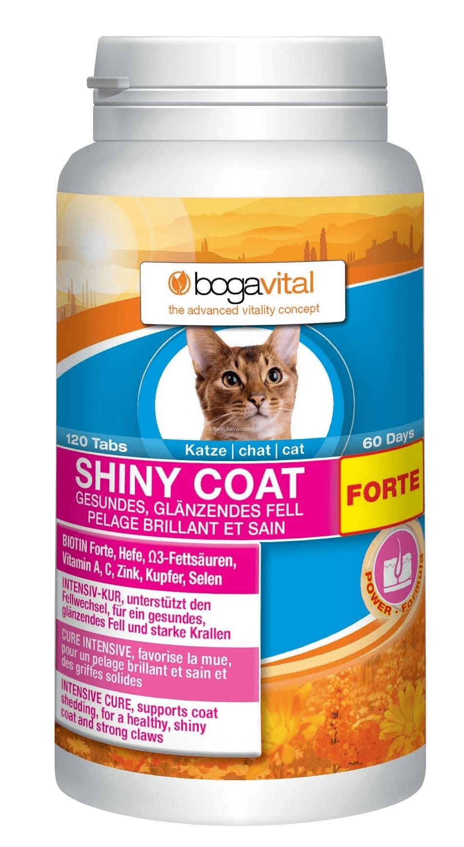 Bogavital Shiny Coat Forte Katze 84g / 120 Tabs
