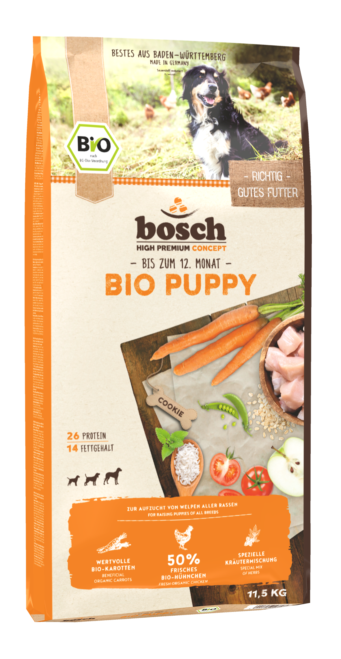 Bosch Bio Puppy H hnchen Karotten 1kg 501249 00