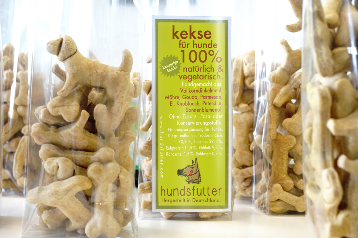 Hundsfutter - Knusprige vegane Möhren Kekse Hunde 150g