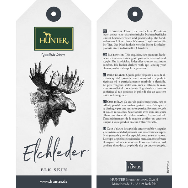 Hunter Halsband Canadian Elk, Leder